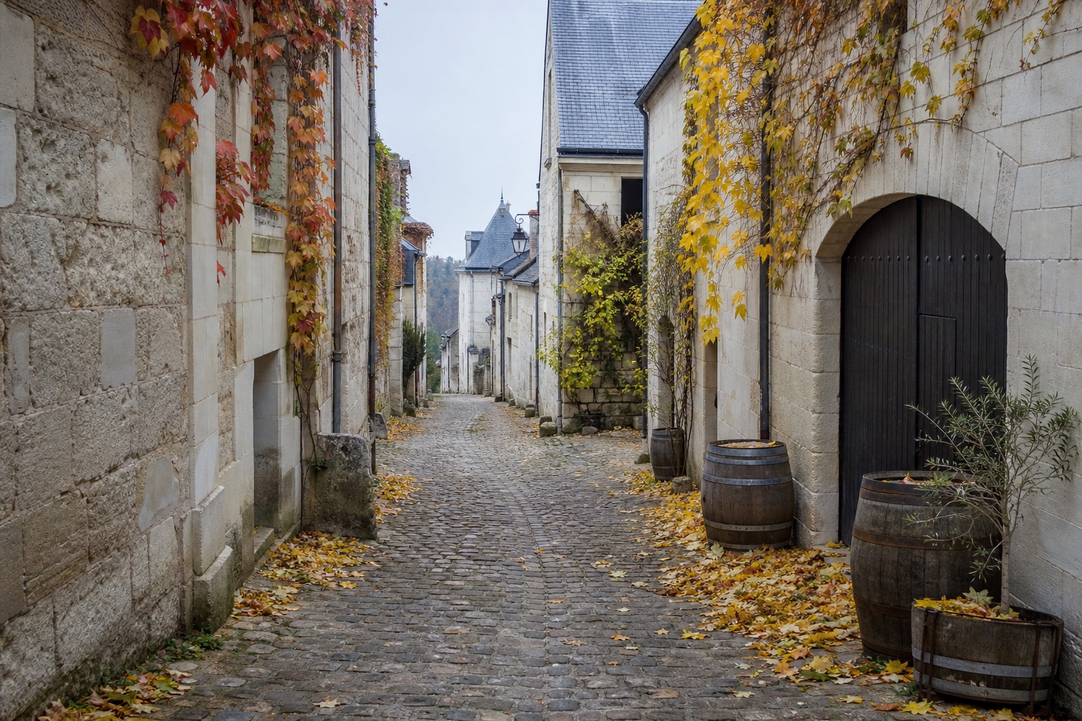 Chinon aux feuilles d'automne