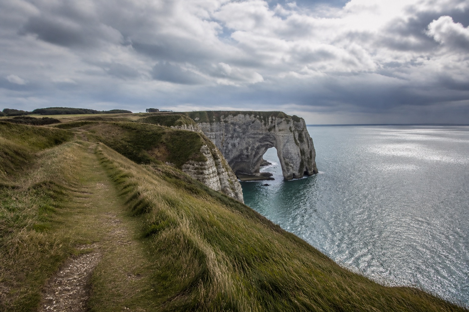 Falaises d'Étretat vues du sentier