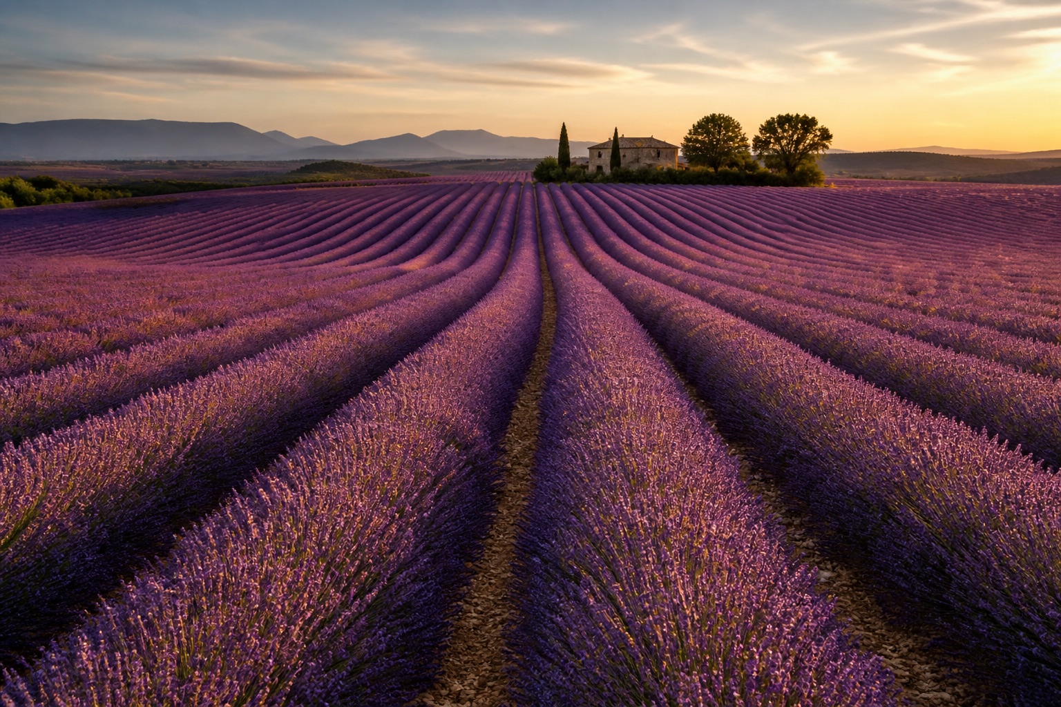 Champs de lavande du plateau de Valensole